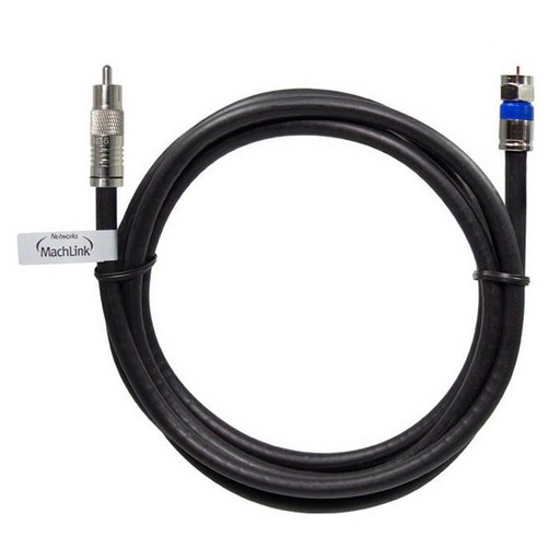 마하링크 국산 RCA TO RF 5C 동축 케이블 고급형 블랙