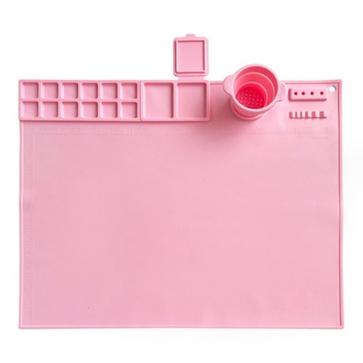 알로데 페인팅 컬러 팔레트 그림 매트 TYPE 01 핑크 50 x 40 cm