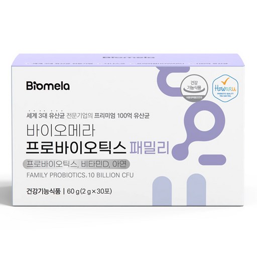 바이오메라 프로바이오틱스 패밀리 유산균 1개월 30p