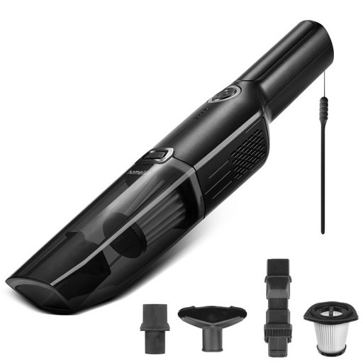 홈리아 카스톰 BLDC 무선 차량용청소기 세트, HA-17BLC, 블랙