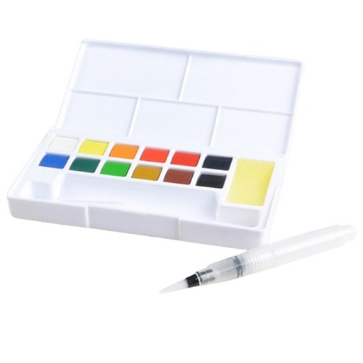 알로데 화이트 팔레트 수채화 고체 물감 TYPE 01
