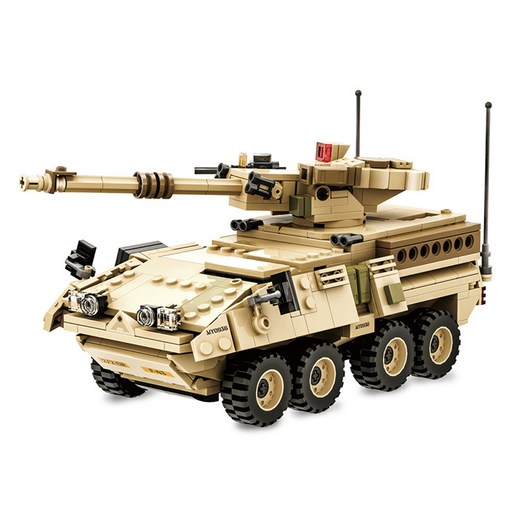 왕지 밀리터리 M1128탱크 호환블록
