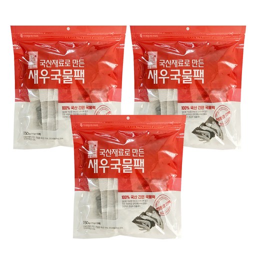 해심 새우 국물팩 10p