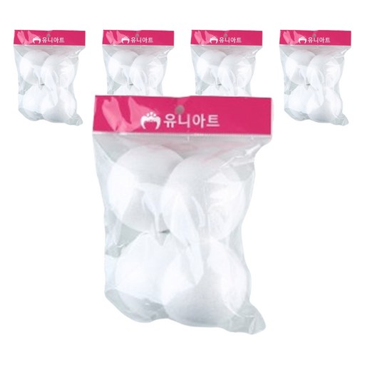 유니아트 반원백구 100mm x 4p