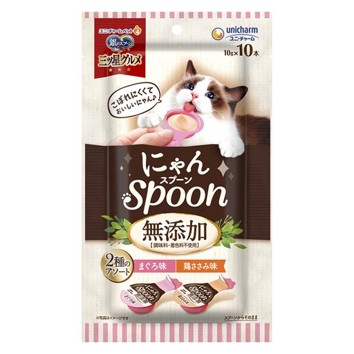 유니참긴노스푼 고양이 냥스푼 간식 10p