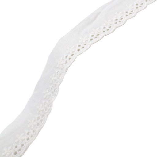 아이엔피 파인코튼 리본 면 자수 레이스 2.7 x 270 cm
