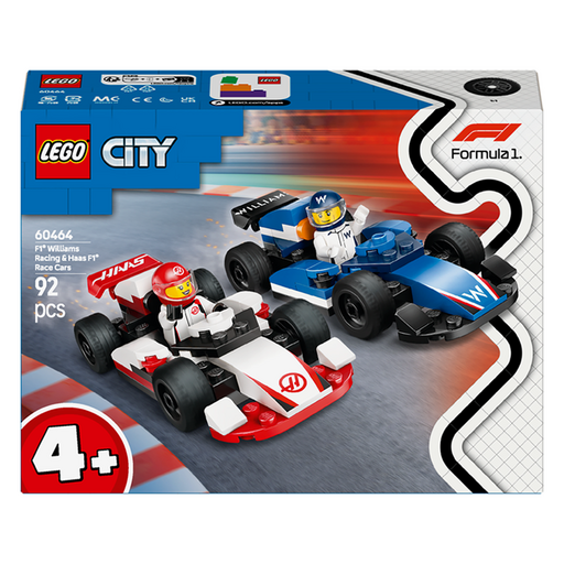레고 시티 60464 F1 Williams Racing + Haas F1 레이스 카 세트