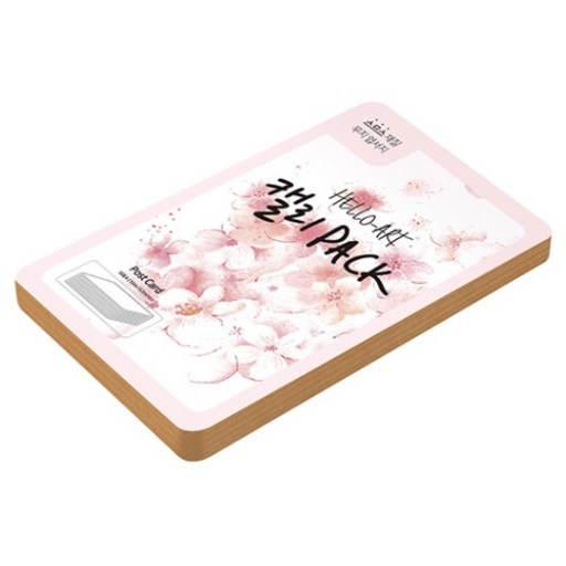 종이문화 헬로우 아트 캘리팩 두꺼운 스므스 엽서 200g 33 크라프트플레인