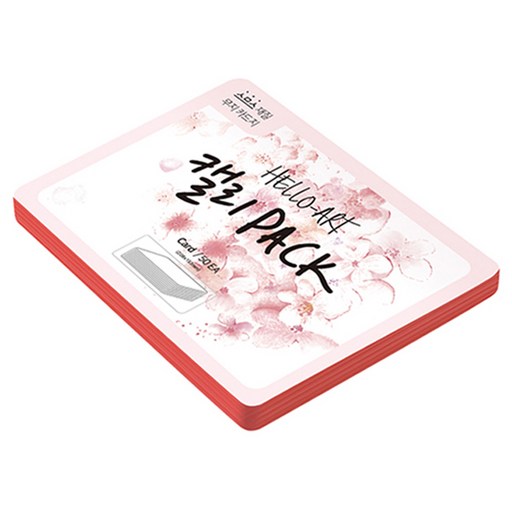 종이문화 헬로우 아트 캘리팩 두꺼운 스므스 카드 200g 29 레드