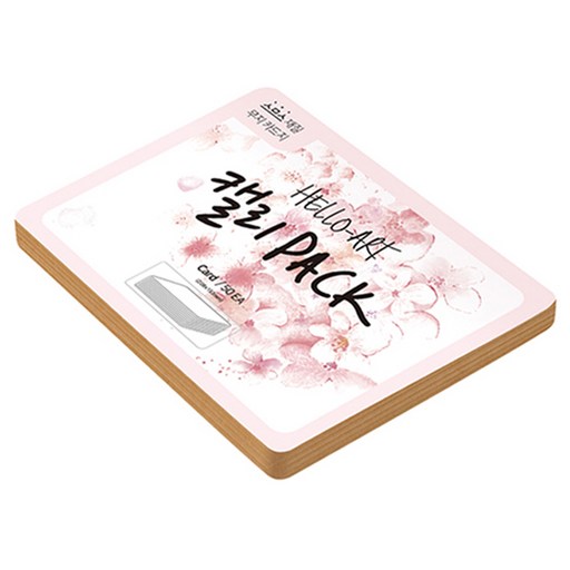 종이문화 헬로우 아트 캘리팩 두꺼운 스므스 카드 200g 33 크라프트플레인