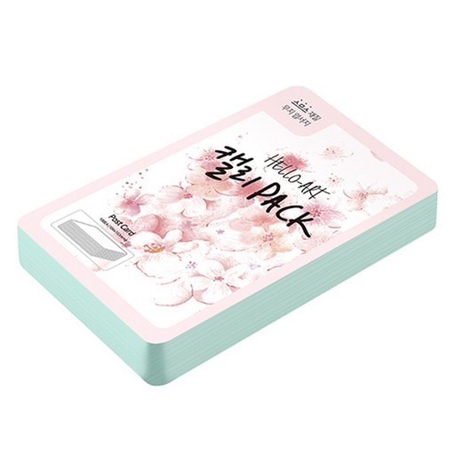종이문화 헬로우아트캘리팩 두꺼운 스므스 엽서 200g 15 아쿠아블루