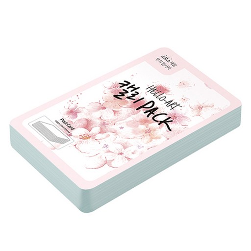 종이문화 헬로우아트캘리팩 두꺼운 스므스 엽서 200g 19 미스티블루