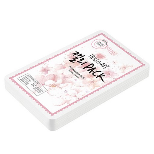 종이문화 헬로우아트 캘리팩 두꺼운 스므스 프린티드 엽서 No 04 200g 153 x 104 mm