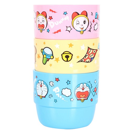 아이조움 아동용 도라에몽 칼라컵 250ml x 3종 세트