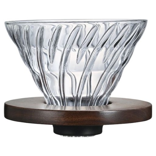 하리오 V60 글라스 드리퍼 월넛 VDG-02