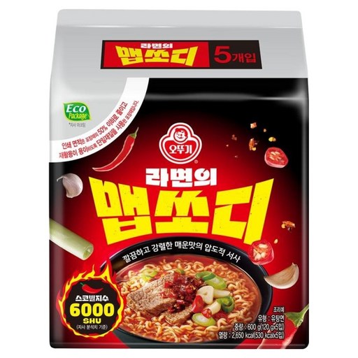 오뚜기 라면의 맵쏘디 120g