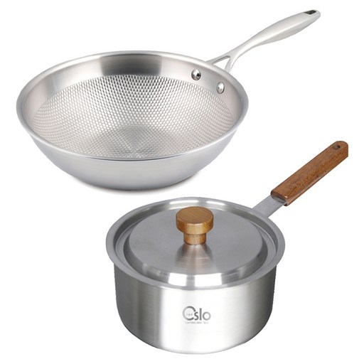 리빙글로리 인덕션 통5중 궁중팬 26cm + 통3중 편수 냄비 18cm 세트