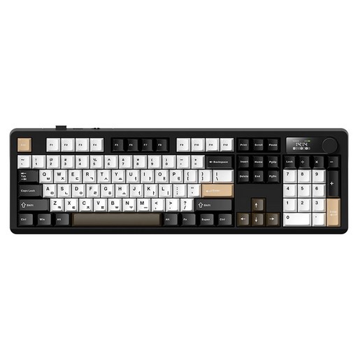 프리플로우 아콘 104키 노브 LCD 풀배열 유무선 기계식 키보드 세이야축, 마에스트로, AK74