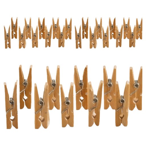 픽딜 고급 나무집게 클립 4.5 x 0.7 cm