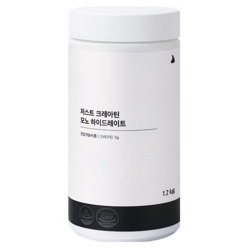 Jambaekee Just一水肌酸粉, 1桶, 1.2kg