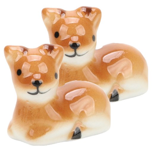 소울리치 예쁜 도자기 붓받침 노루 4.2 x 2.4 cm