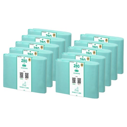 VERDE REFILL 補充包 Magic Can 相容補充垃圾袋 嬰兒爽身粉香味 280, 10個, 27L
