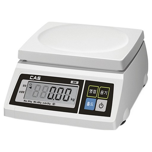 카스 단순중량 전자저울 최대 2kg 1g 단위