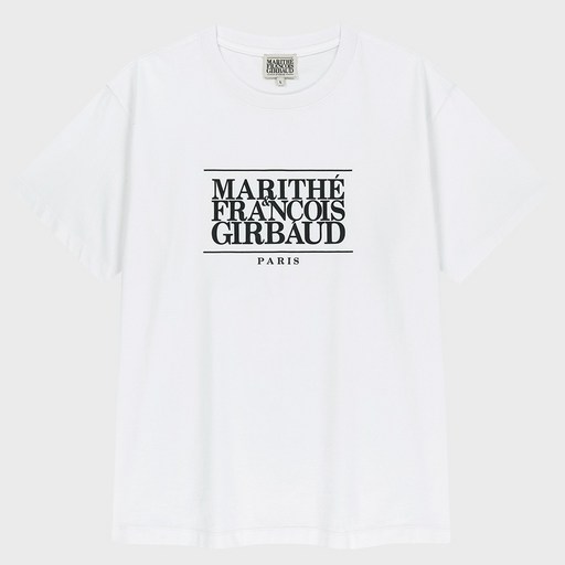 MaritheFrancoisGirbaud 男女通用 CLASSIC LOGO TEE, 白色