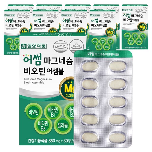 일양약품 마그네슘 비오틴 비타민B 영양제 25.5g