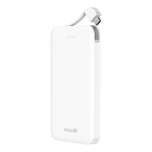 밸류엠 10W C타입 케이블 일체형 보조배터리 5000mAh