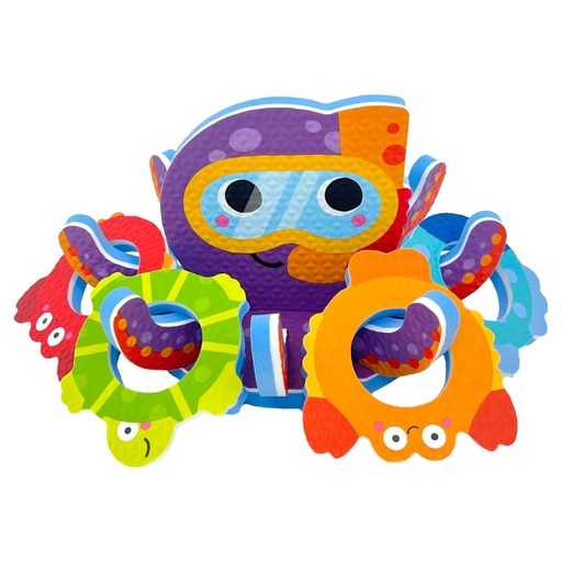 투칸 목욕놀이 스티커 문어놀이 Octopus Interactive