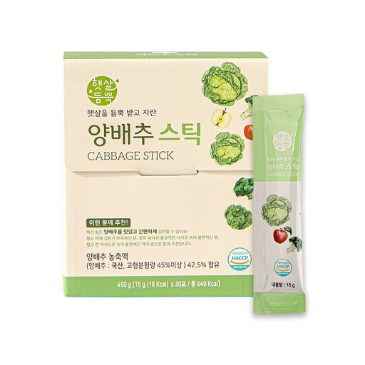 햇살듬뿍 양배추 스틱 30p
