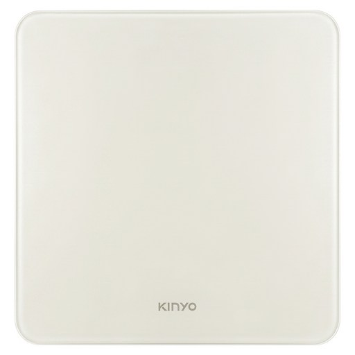 Kinyo LED簡約質感體重計, 米黃色, 1個, NDS-230