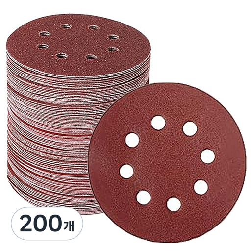 OON 8홀 밸크로 그라인더 원형사포 150방 125mm