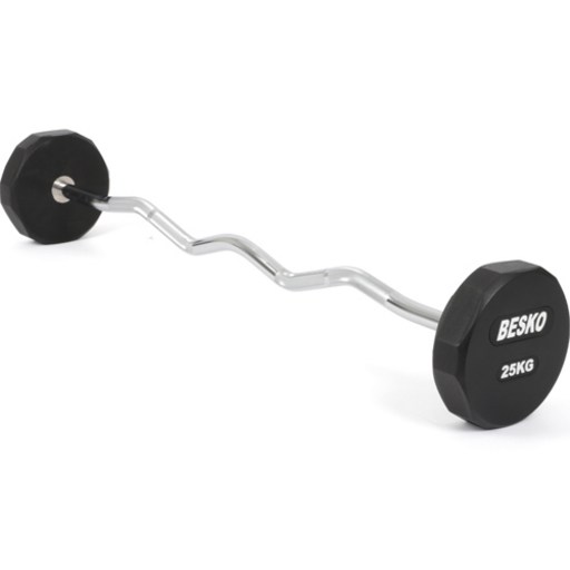아리프 12각 우레탄 고정바벨 컬바 25kg