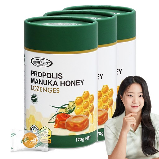 마더네스트 프로폴리스 마누카 허니 로젠지스 캔디