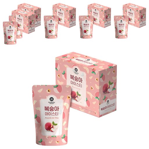 맥널티커피 복숭아 아이스 티