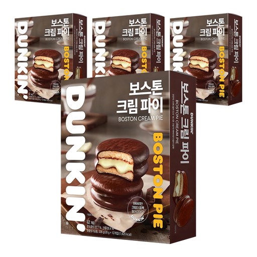 던킨도너츠 보스톤 크림 파이 12개입