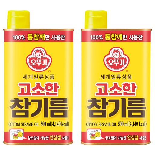 오뚜기 고소한 참기름 캔