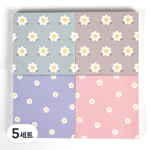 톡톡팬시 데이지 떡메모지 4종 세트