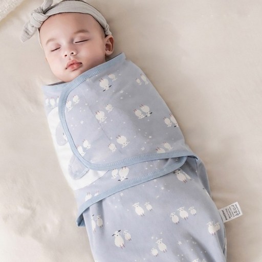 스타빈 신생아용 패턴 벨크로 순면 속싸개 S