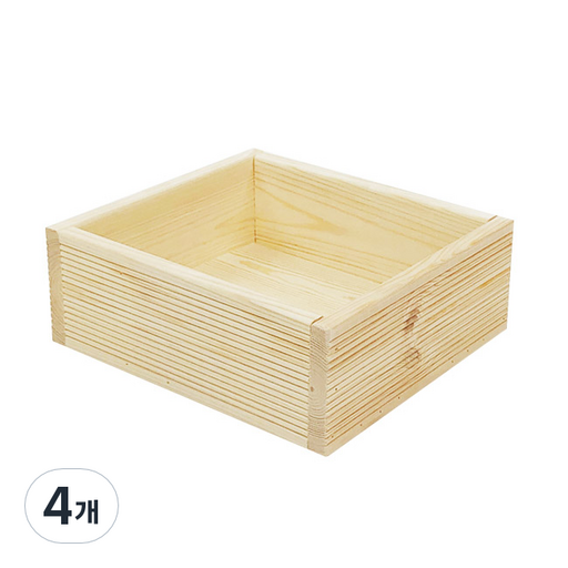 나무 상자 우드 수납박스27 높이 4.5cm
