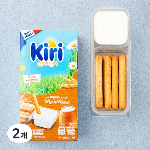 끼리 딥앤크런치 통밀 가공치즈 + 과자