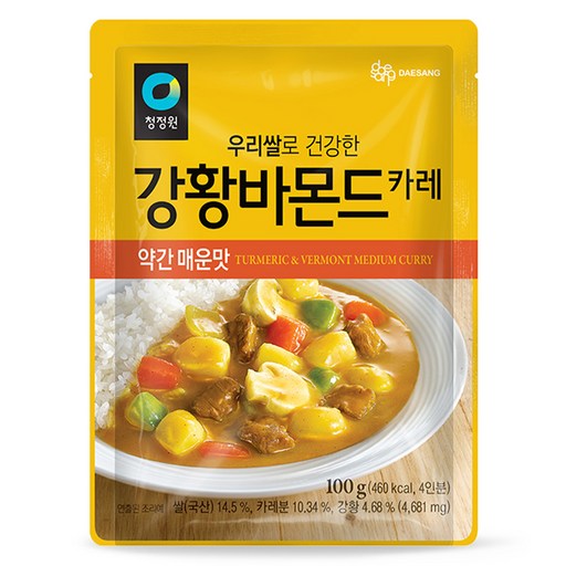 청정원 우리쌀 강황바몬드 카레 약간 매운맛