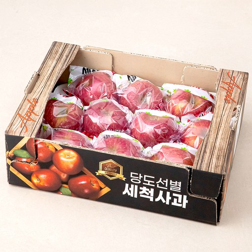 국내산 당도선별 안동세척 사과, 2kg(7~12입), 1개