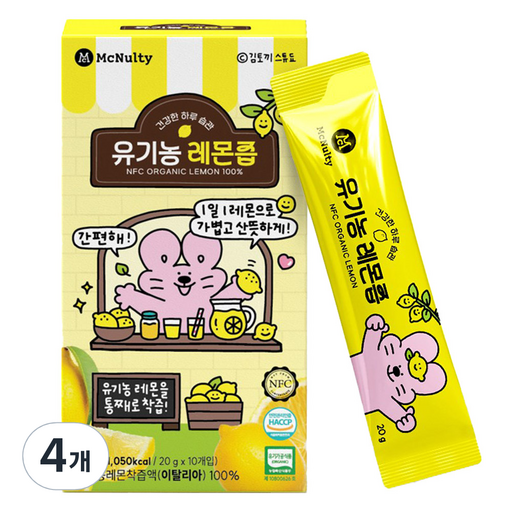 맥널티 김토끼 유기농 레몬즙 10p