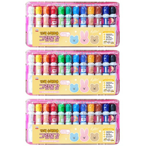 영아트 그림물감 핑크 3p