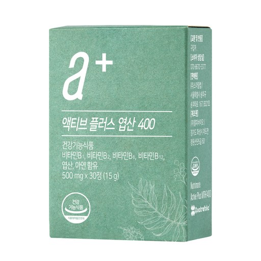 뉴트리모어 액티브 플러스 엽산 400 15g