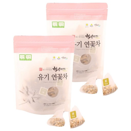백년지기 유기 연꽃차 티백
