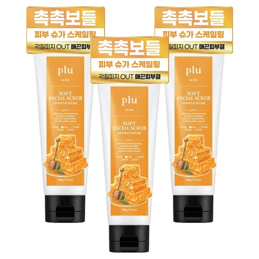플루 소프트 페이셜 스크럽 허니 앤 슈가
